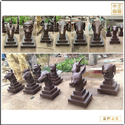 十二生肖銅雕塑批發