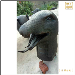 十二生肖蛇雕塑鑄造