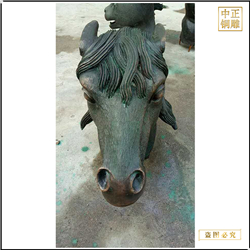 十二生肖銅馬雕塑